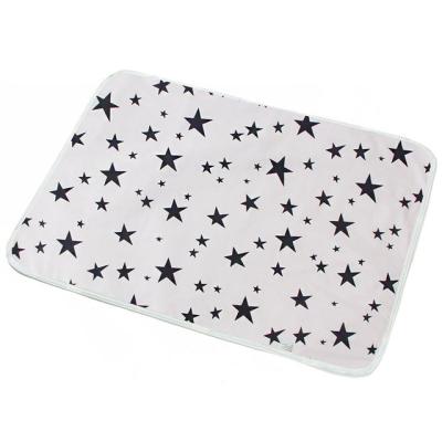 China Changing Diaper Mat Cushion Infant Bedding Supplies Eco-freindly Waterproof Baby Protection Cartoon Printed Cotton Baby Diaper for sale