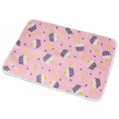 China Travel Waterproof Washable Changing Mat Cover Sheet Newborn Cotton Diaper Protector Cloth Eco-freindly Reusable Baby Diaper for sale