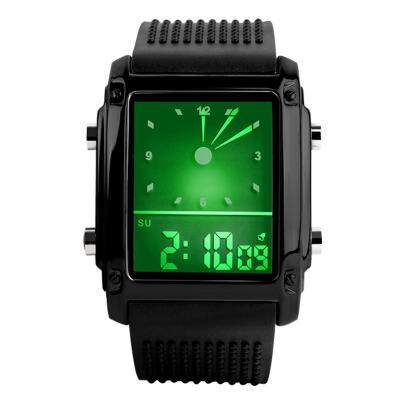 China Colorful Custom LCD Analogue Watch EL Back Light Hand Watch for sale