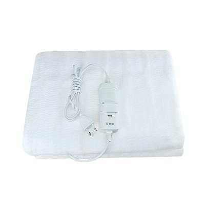 China Hotel factory wholesale price heated blanket with 2 heat settings and 12 hours of automatic, CE approval, washable single electric blanket for sale