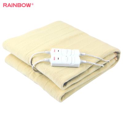 China Hotel 220V 150*180cm King Size Dual Controllers Electric Blanket for sale