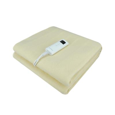 China Hotel electric blanket luxury polyester, electric heated blanket with 7 comfort temp.settings and 1-9 hours timer, machine washable for sale