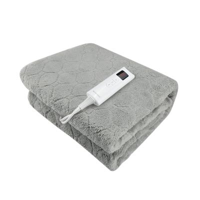 China Hotel Quick Warm Very Soft Heated Blanket with 1 Controller, 7 Temperature Settings and 1-9 Hours Timer, Machine Washable for sale