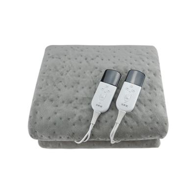 China Hotel electric blanket for double bed with 3 heat settings and washable soft flannel blanket, 2/4/12 hour automatic electric blanket - for sale