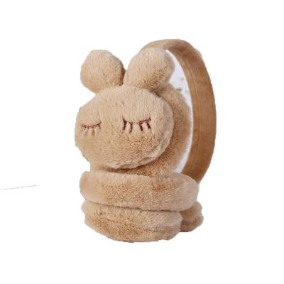 China Korean new style cute plush children's earmuffs and creative rabbit ear warmers EMF-2 for sale