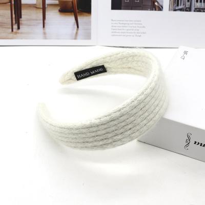 China Autumn and winter fashion sweet map wash your face leisure headband knitted woolen hair accessories for sale