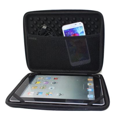 China Black Shockproof Waterproof Travel Inventory Hard Shell Cover Zipper EVA Tablet Case For iPad 5 9.7 inch for sale