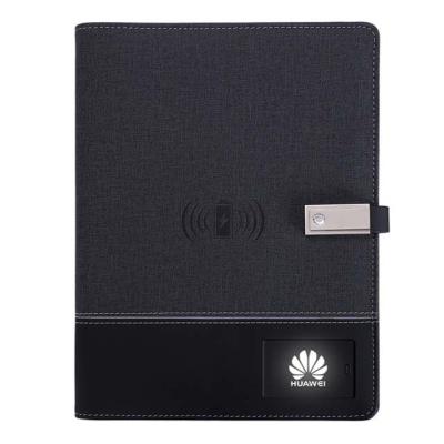 China Printed A5 Size Wireless PowerBank Diary With 8GB USB Flash Drive for sale