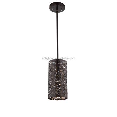 China Living Room Vintage Industrial Attic Mini Single Rod K9 Pendant Light Crystal Indoor Decorative Lighting Fixture for sale