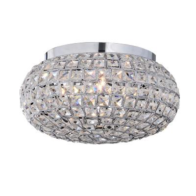 China Contemporary Modern Ceiling Lamp Round Ball Classic Crystal Flush Mount Decorative Light Fixture for sale