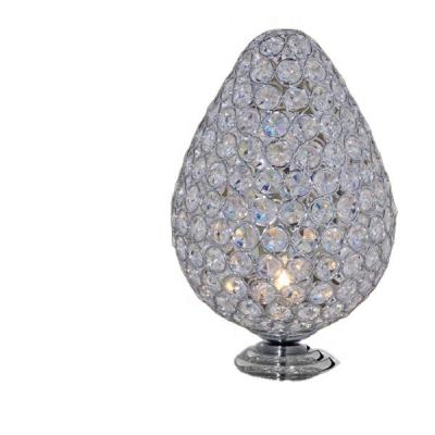 China Best Modern Chinese Crystal Crystal Table Lamp K9 Top K9 Beads Living Room Hotel Chrome Table Lamp Bedside Reading Desk Light K9 for sale