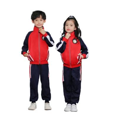 China Kindergarten class uniform suit primary school uniform suits same male and female for middle and high school uniform suit for sale