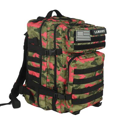 China Soft Rose Camouflage Tactical Backpacks Men And Women With 45L Large Capacity Camping Mountaineering for sale