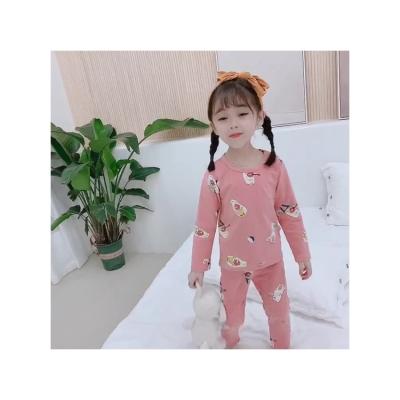 China Wholesale Custom Soft Cotton Printing Cute Girls Children's Cartoon Pajamas for sale