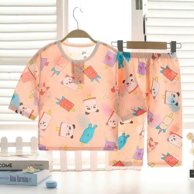 China 100% Breathable Cute Children's Cotton Pajamas Luxury Classic Baby Pajamas for sale