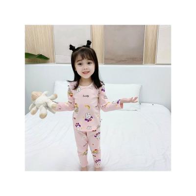 China Custom Cotton Children's Breathable Girl Pajamas Suit Summer Sets Kids for sale