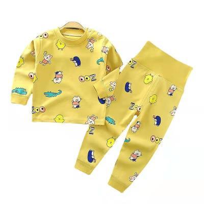 China Boy Girl Breathable Popular Piece Comfortable 2 Piece Cotton Pajamas Set for sale