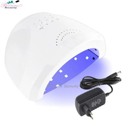 China Plastic High Quality 48w Nail Tools Quick Nail Dryer Dryer Nail Dryer Drying Hands Double Hands UV Lamp for sale