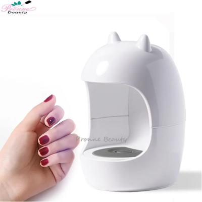 China New Design 6W Mini Egg Shape Gel Nails Quick-drying USB Plastic Portable Single Finger Nail Dryer Portable Nail Dryer for sale