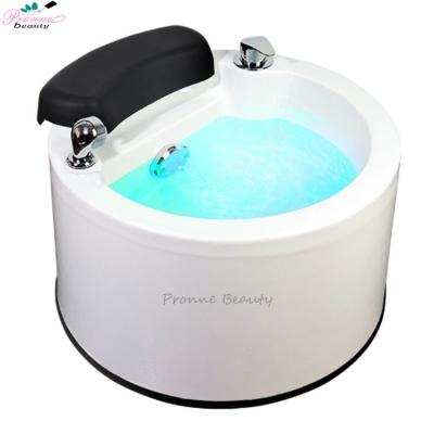 China Modern Luxury Commercial Foot Massage Pedicure Therapy Ablution Station Sink Foot Sink Wudumate With Lighting for sale