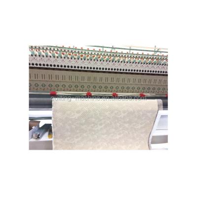 China Low Noise High Speed ​​Car Cushion Textile Fabric Leather Home Crafts Computerized Multi Roller Double Needle Embroidery Quilting Machine for sale