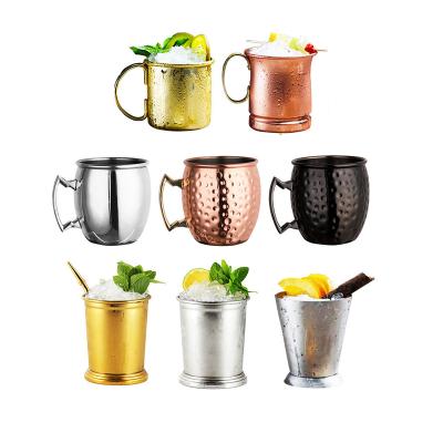 China Japan style travel beer copper mug stainless steel moscow mule whiskey mug wholesale black for sale