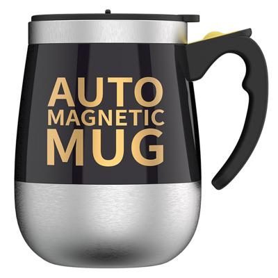 China Viable Self Stirring Mug Tea Cup Sublimation Stainless Steel Electric Auto Mixing Magnetic Coffee Mug For Office for sale