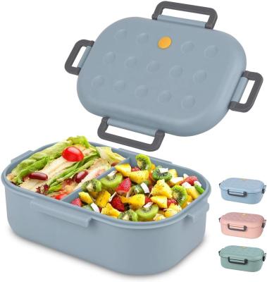 China Heat Free Plastic Bento Box Food Storage BPA Free Picnic Container Kids Microwavable Lunch Box en venta