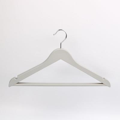 China Anti-slip high quality light white plastic hanger for adult clothing for sale