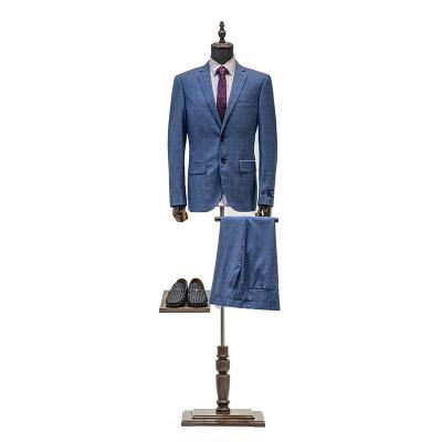 China Male High-end Clothing Store Men's Half-body Window Suit Display Standing Mannequin for sale