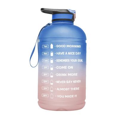 China 1 Gallon Sports Water Bottle Viable Wholesale Plastic Water Bottle Portable Water Bottles for sale