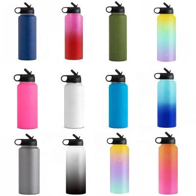 China Sustainable Hot Sports Water Bottle Gradient Hot Water Stainless Steel Stainless Steel Bottles For Outdoor for sale