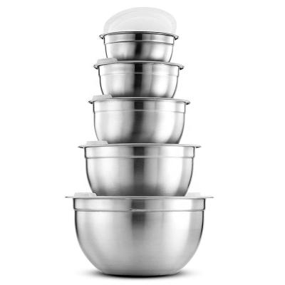 China Sustainable HOT Stainless Steel Mixing Bowl Fruit Bowl Without Cover Kitchen Salad Bowl for sale