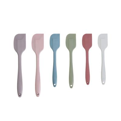 China Viable Amazon Hot Sale Morandi Color Silicone Spatula Food Grade Cooking Tools for sale