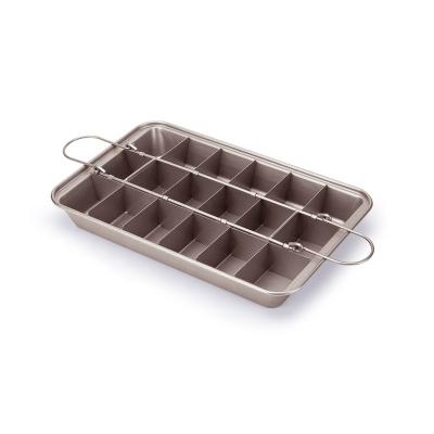 China Stainless Steel Baking Pan Mini Square Brownie Cake Pan Detachable Detachable Non-Stick Mold for sale