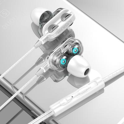 China Explosive In-Ear In-Ear Earplugs Dual Driver 4 Heavy Duty 8D Bass Custom Headphones Speakers for sale