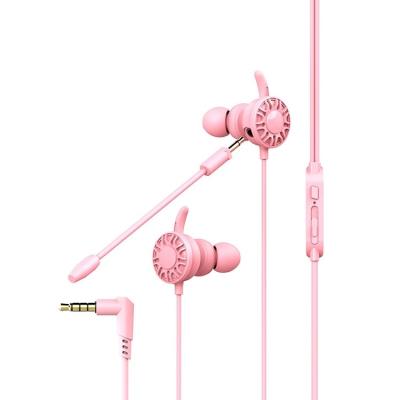 China Good In-ear Gaming Competition Headset With 2M Wire With Two Mic Gaming Headphones For Phone for sale