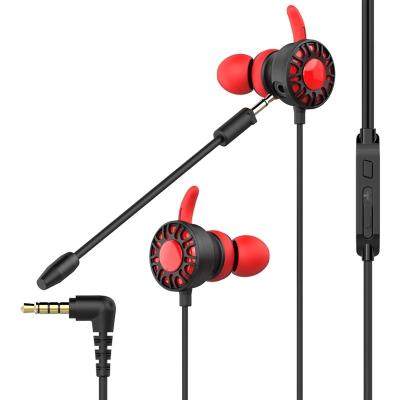 China TOP In-ear Gaming Competition Headset With 2M Wire With Two Mic Gaming Headphones For Phone for sale