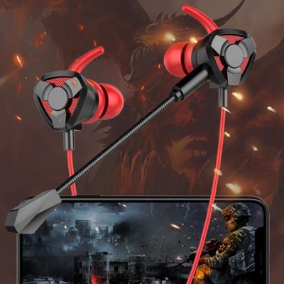 China Wholesale Private In-Ear Mold Wired Gaming Headset 3.5mm Stereo Dismountable Earphones With Dual Mic for sale