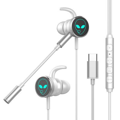 China In-Ear RGB Headset Flash Light Weight Gaming Headset Wired Wire Control 3.5mm Stereo Earphone for sale