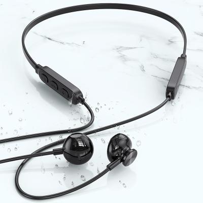 China 5.0 Wireless Connection 5.0 Neckband In-ear Neckband Earphone Headphones Magnetic Sports Neck Earphone for sale