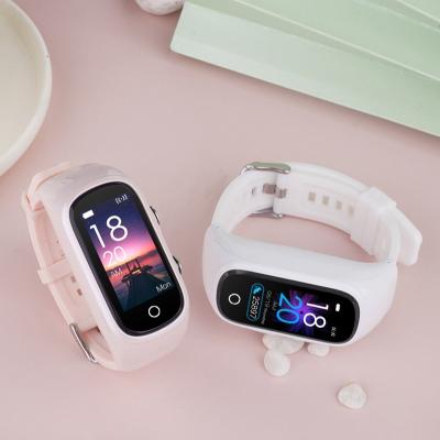 China Touch screen 2 in 1 smart wristband and TWS Earbuds sport health fitness auxiliary tracker smart watch for sale