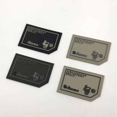 China Washable High Quality Custom Garment  3D Soft PVC Labels Clothing Rubber Patch Label Heat Transfer for sale