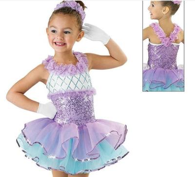 China from above & Stitches Lovely Kids Purple Sequin Dance Ballet Tutu Dress for sale