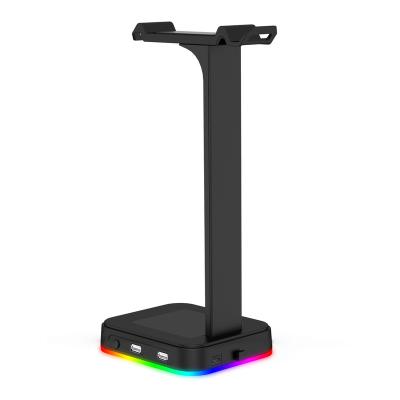 China Display Rack Shelf Gaming Headphone Holder Stand Gaming Earphone Stand Holder For Gamers Gaming RGB for sale