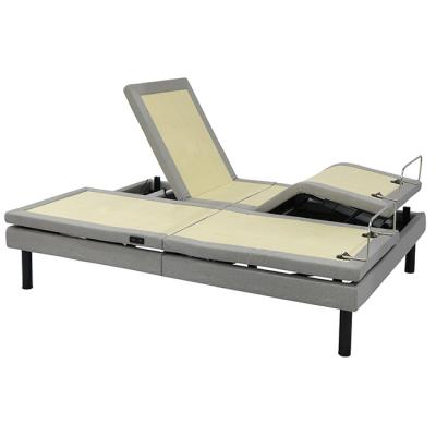 China (Size)Adjustable Free Design Massage 4441APP Control Electric Bed Base Split Adjustable King Bed Twin With Massage for sale