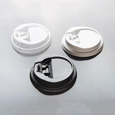 China Non Spill 90mm Plastic Coffee Sip Straw Lid Cover Clear Custom Color for Iced Cold Hot Drink Milk Tea Disposable To Go Takeaway Paper Cup for sale