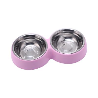 China Yearly Viable Wholesale Pet Stainless Steel Color Candy Factory New Product Cat Bowl Cat Bowl Dog Basin Viable for sale