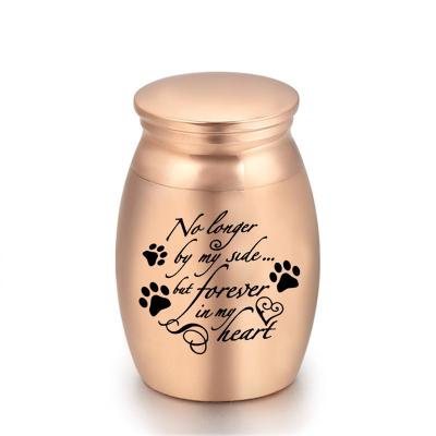 China Pet Viable Hot Border Metal Urn Export Various Colors Sealed Stainless Steel Urn Cat And Dog Funeral Supplies for sale