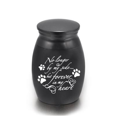 China Viable Pet Metal Urn In Various Colors Sealed Stainless Steel Urn For Cat And Dog Funeral Supplies for sale